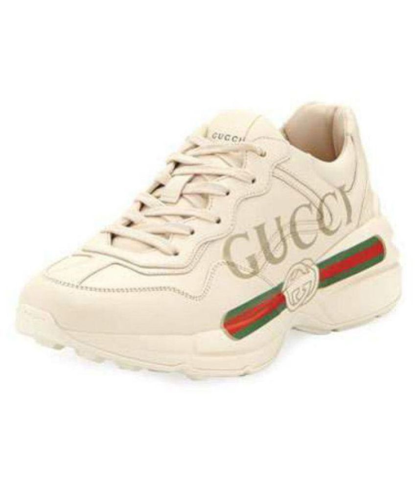 gucci white running shoes