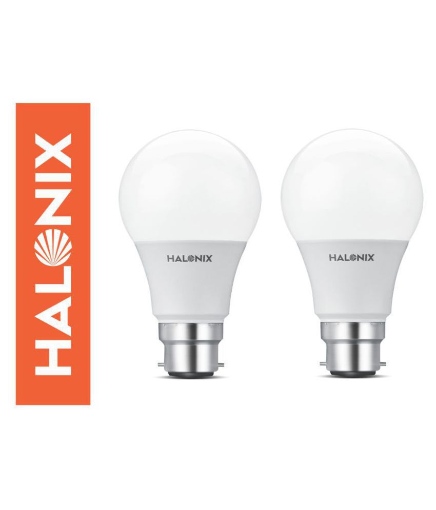     			Halonix 12W LED Bulbs Cool Day Light - Pack of 2