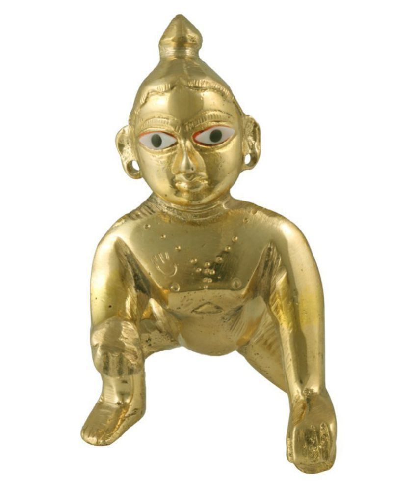     			Mahakal Handicraft Laddu Gopal Brass Idol
