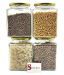 Satyam Kraft Glass Spice Container Set of 4 500 mL