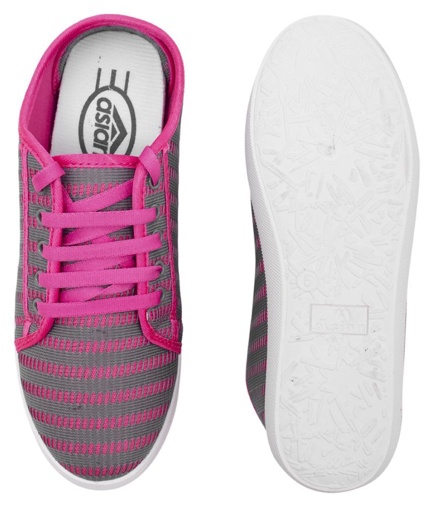 zappy pink casual shoes