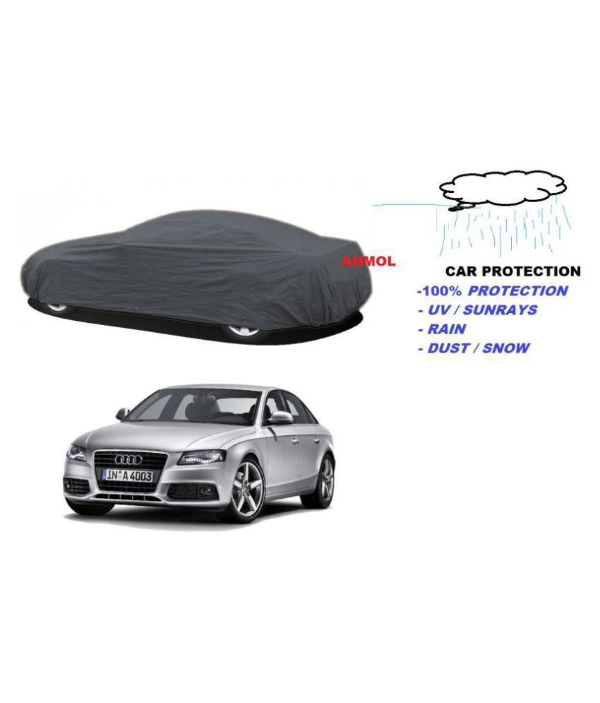 Anmol Waterproof Body Cover Solid Color Grey For Audi A4 2008 2015