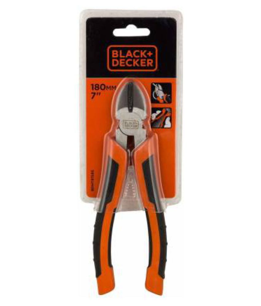 Black & Decker BDHT81585 Diagonal Plier Cutting Plier (7 inch / 180 mm