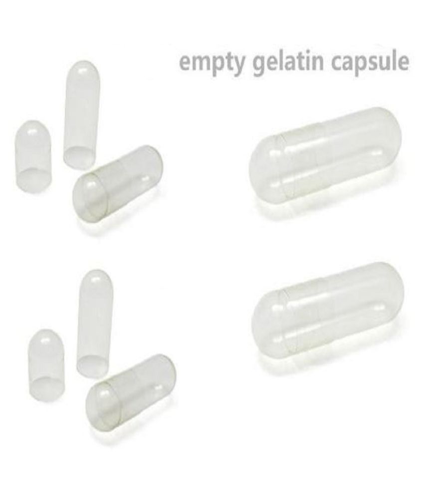 BioMed Empty Gelatin capsules size 00 color colorless 1000 no.s Natural