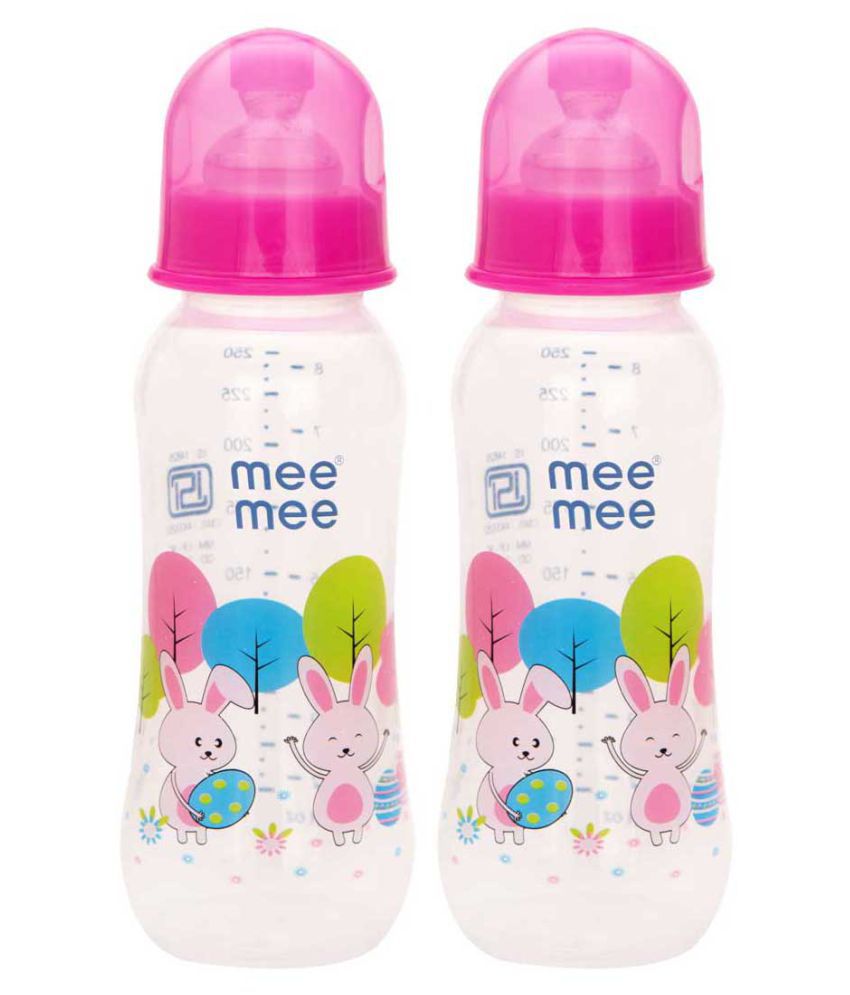     			Mee Mee - Pink 250 ml Feeding Bottle (Pack of 2)