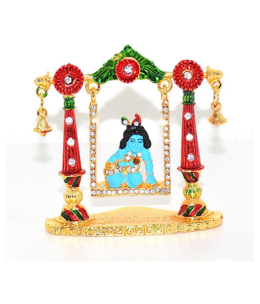     			RUDRA DIVINE Krishna Brass Idol