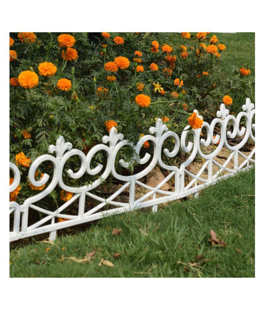 Wonderland Garden Design Fence (Pack Of 8) Decorative Fences White W ...