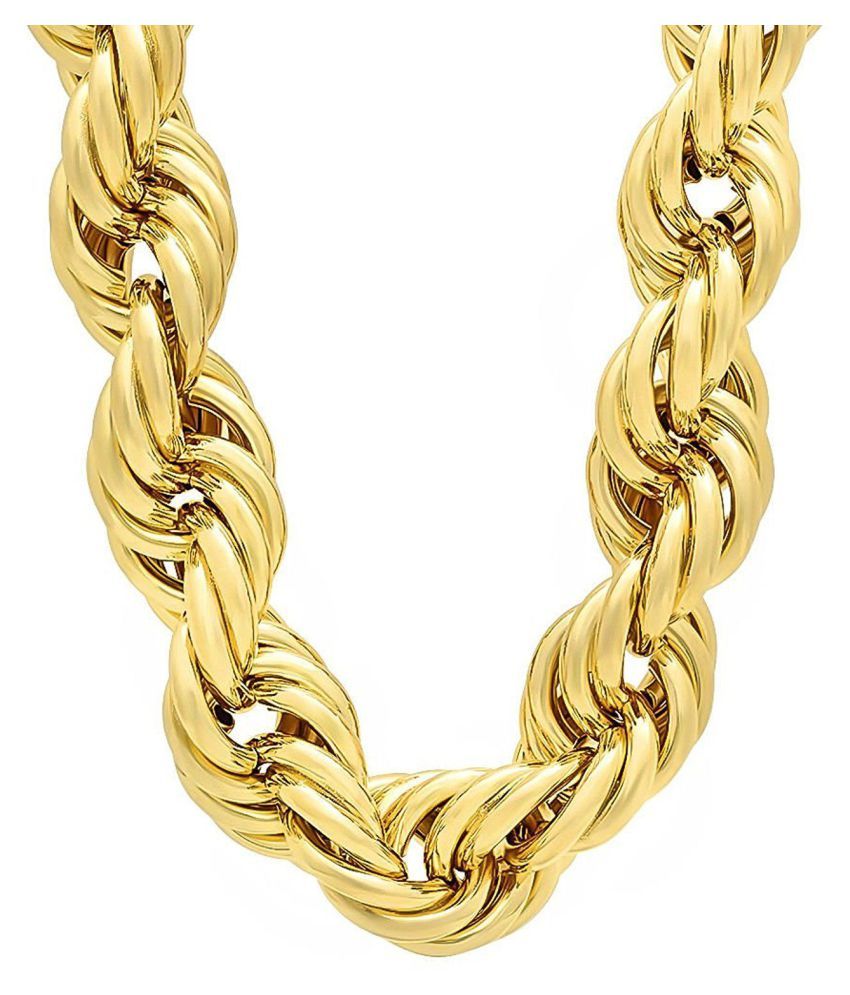 Jewar Manid Chain Link Gold Plated Brass & Copper Sachin Chain Daily ...