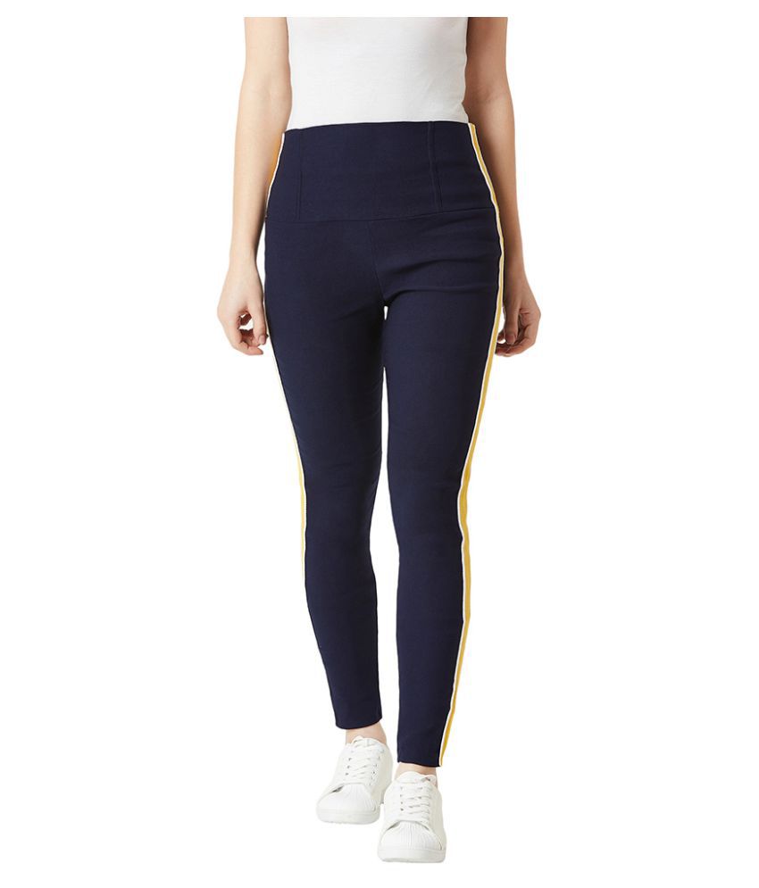     			Miss Chase Polyester Jeggings - Navy