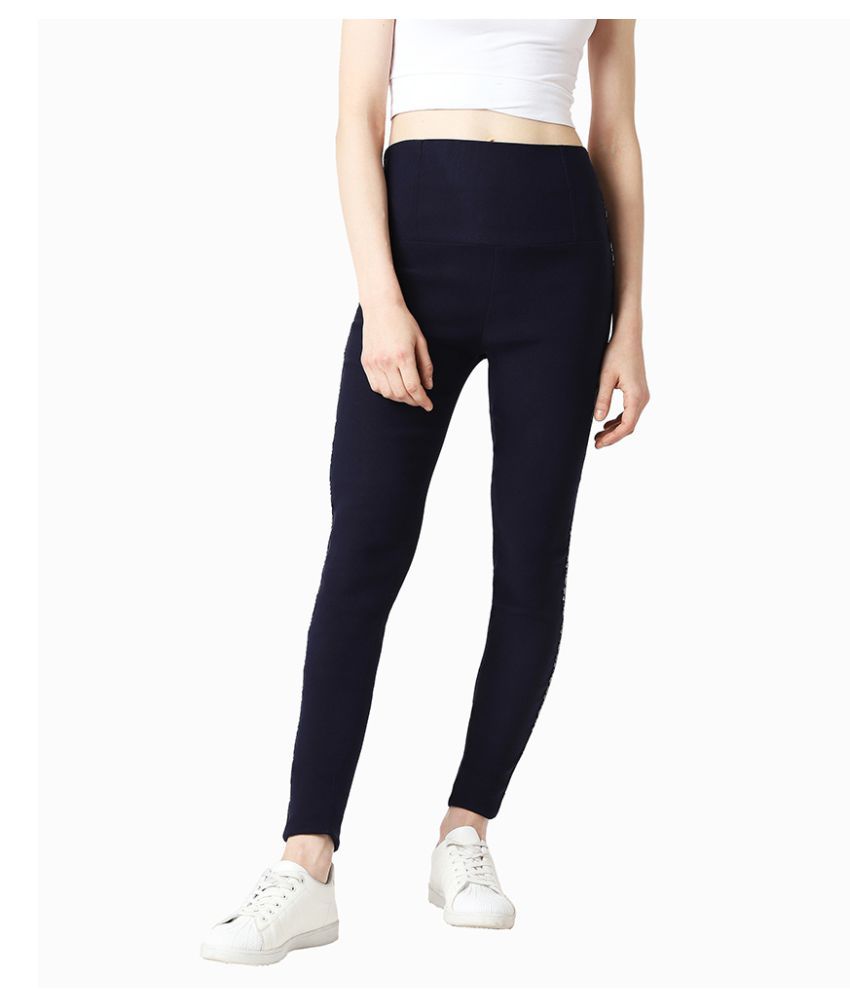     			Miss Chase Polyester Jeggings - Navy