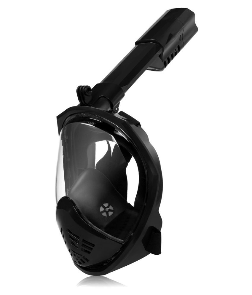 Foldable Full Face Snorkel Snorkeling Mask Detachable Camera Mount L/XL