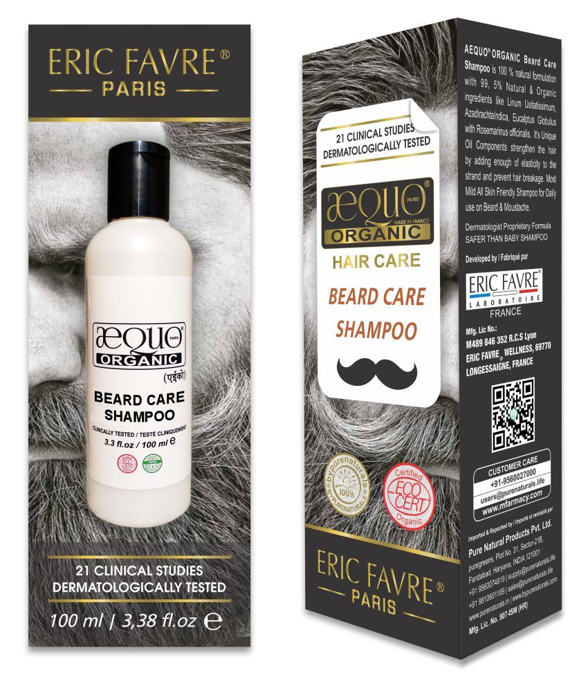 Aequo Organic Hair Care Bypurenaturals Beard Care Shampoo Shampoo