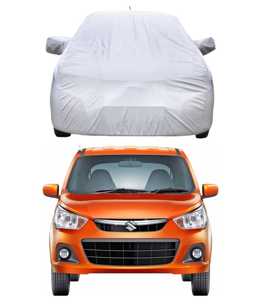     			AutoRetail PREMIUM SILVER COLOR CAR COVER WITH MIRROR FOR-ALTO(all models)