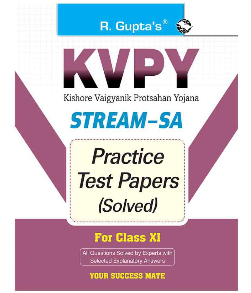 KVPY StreamSA Examination for Class XI Practice Test Papers (Solved
