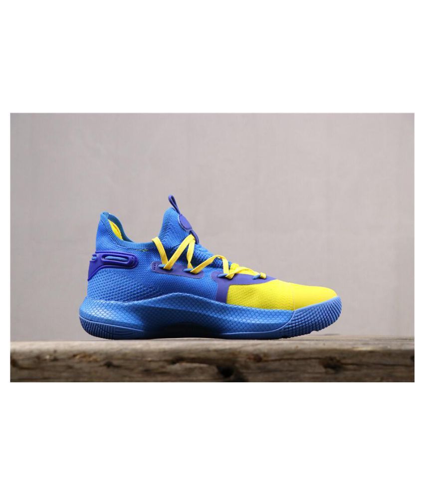 curry 6 blue and yellow