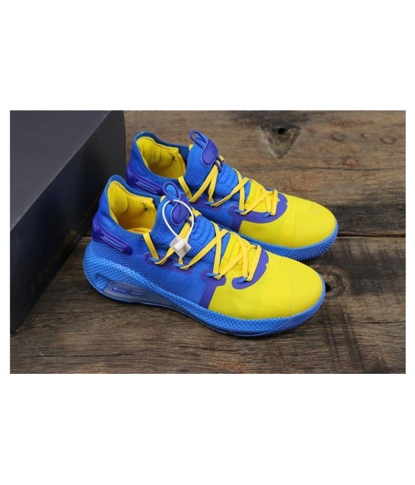 curry 6 blue and yellow