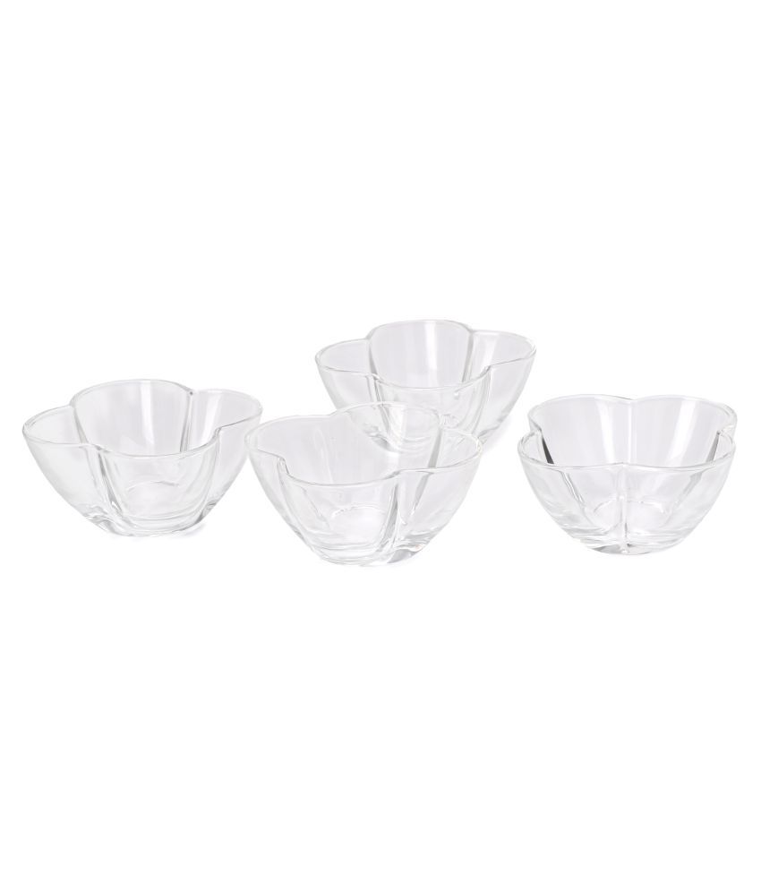     			Afast Glass Bowl Set, Transparent, Pack Of 4, 100 ml