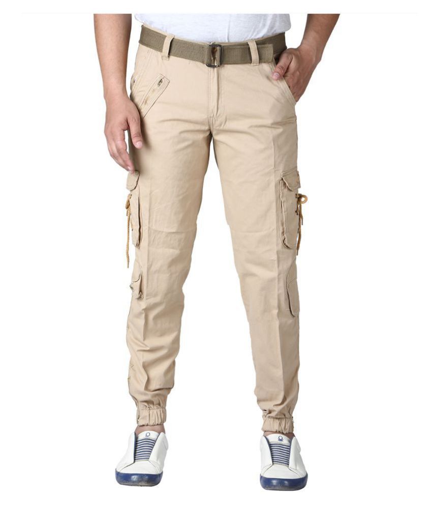 mens cargos beige