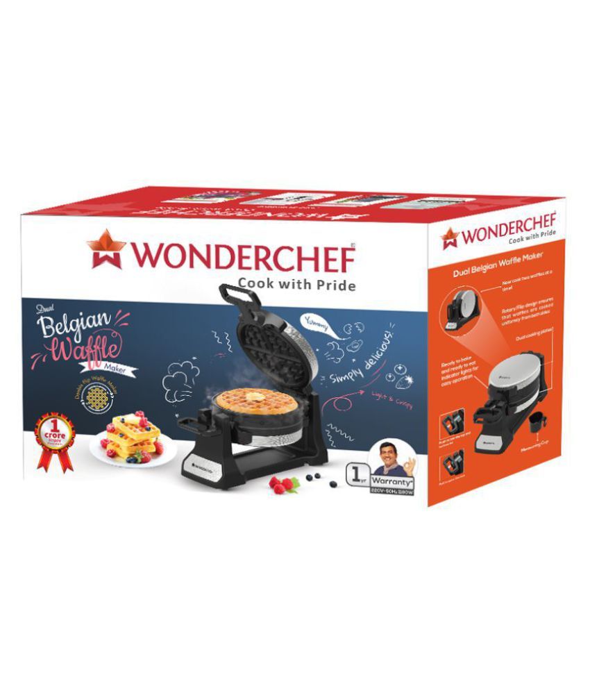 Wonderchef Dual Belgian Waffle Maker Price in India Buy Wonderchef
