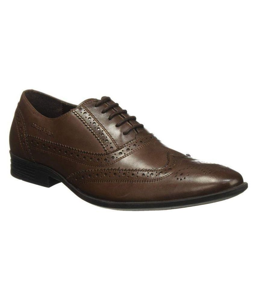 genuine leather hush puppies