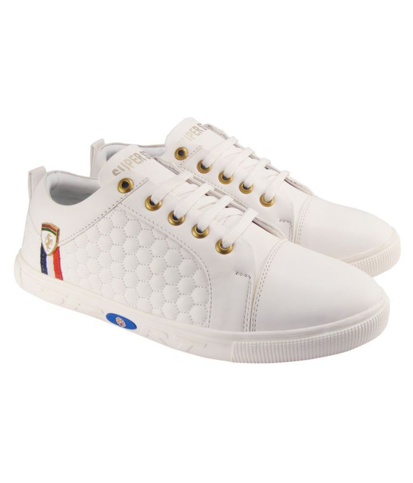 Action Sneakers White Casual Shoes 