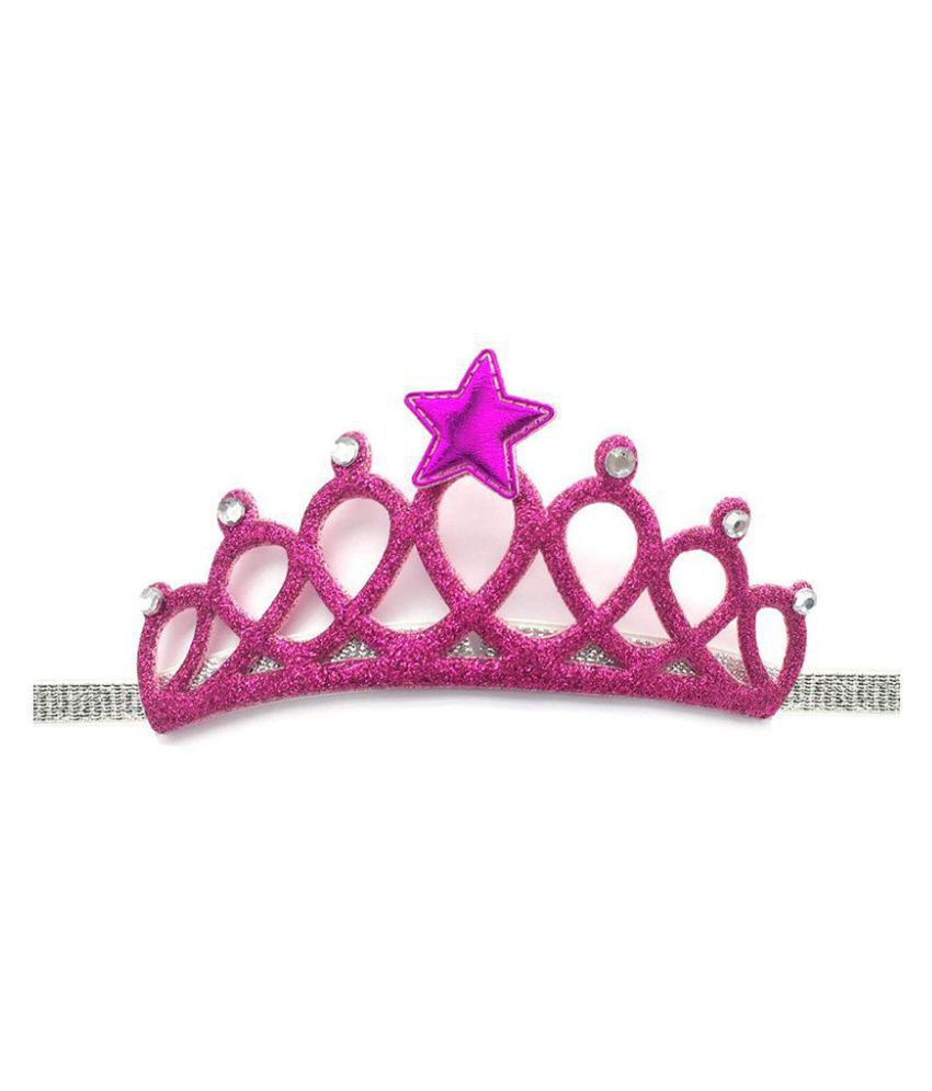 Princess Hair Accessory Birthday Rhinestone Crown Headband for Baby  Girl/Toddler (Rose red): Buy Online at Low Price in India - Snapdeal