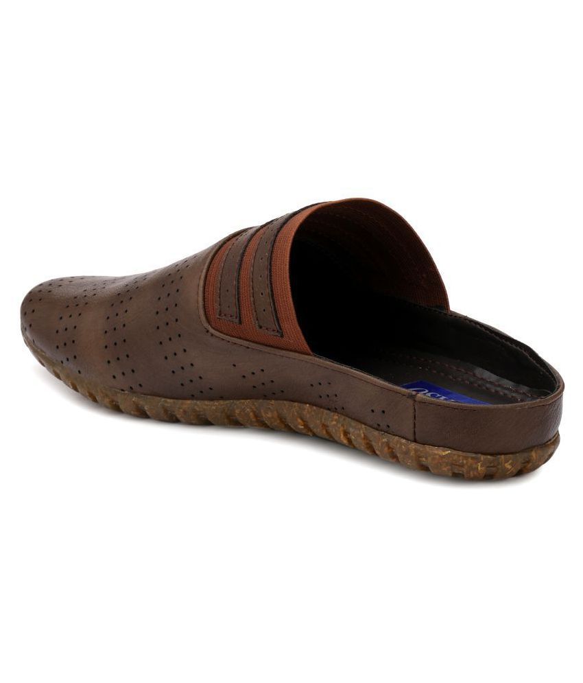 El Paso Brown Synthetic Leather Sandals Price in India
