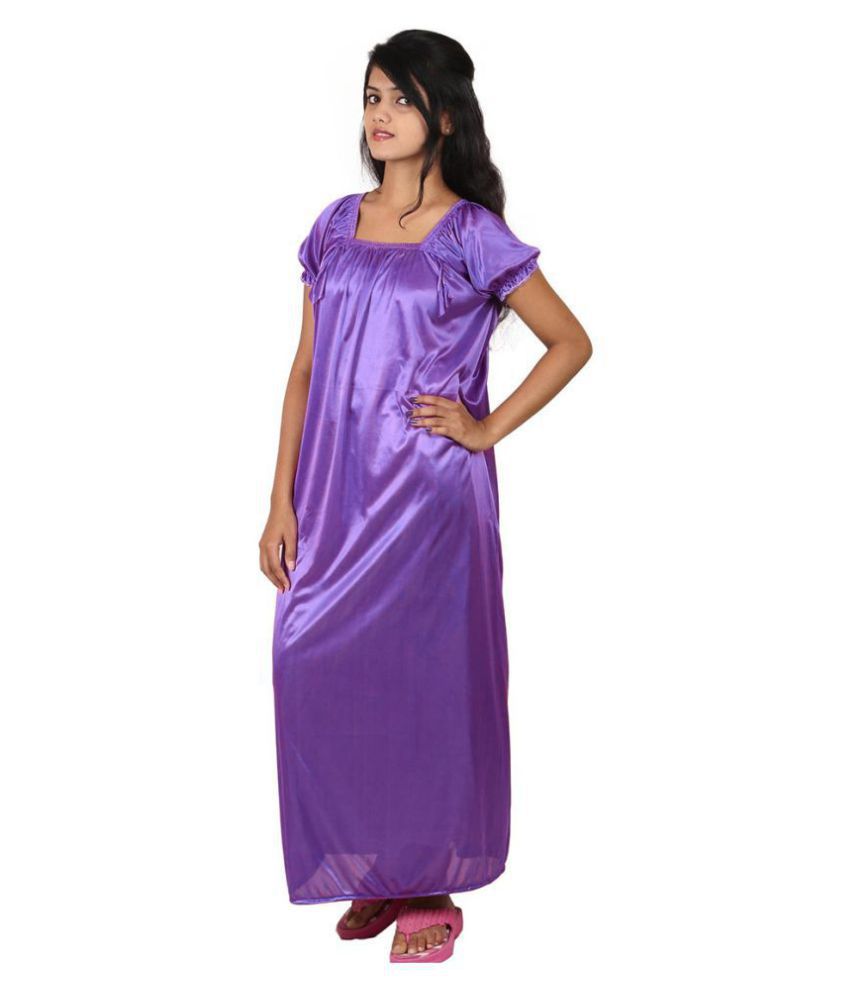 Buy Gospel Satin Night Dress Multi Color Onl