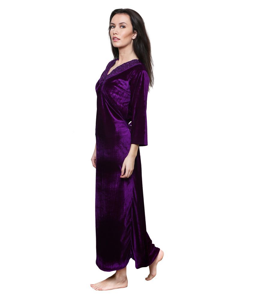 velvet nighty design