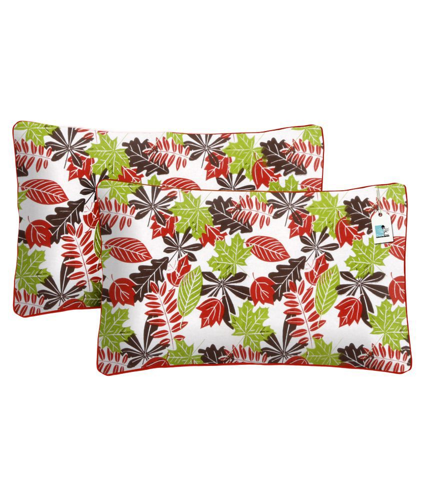 DECOTREE® Pack of 2 Red Pillow Cover