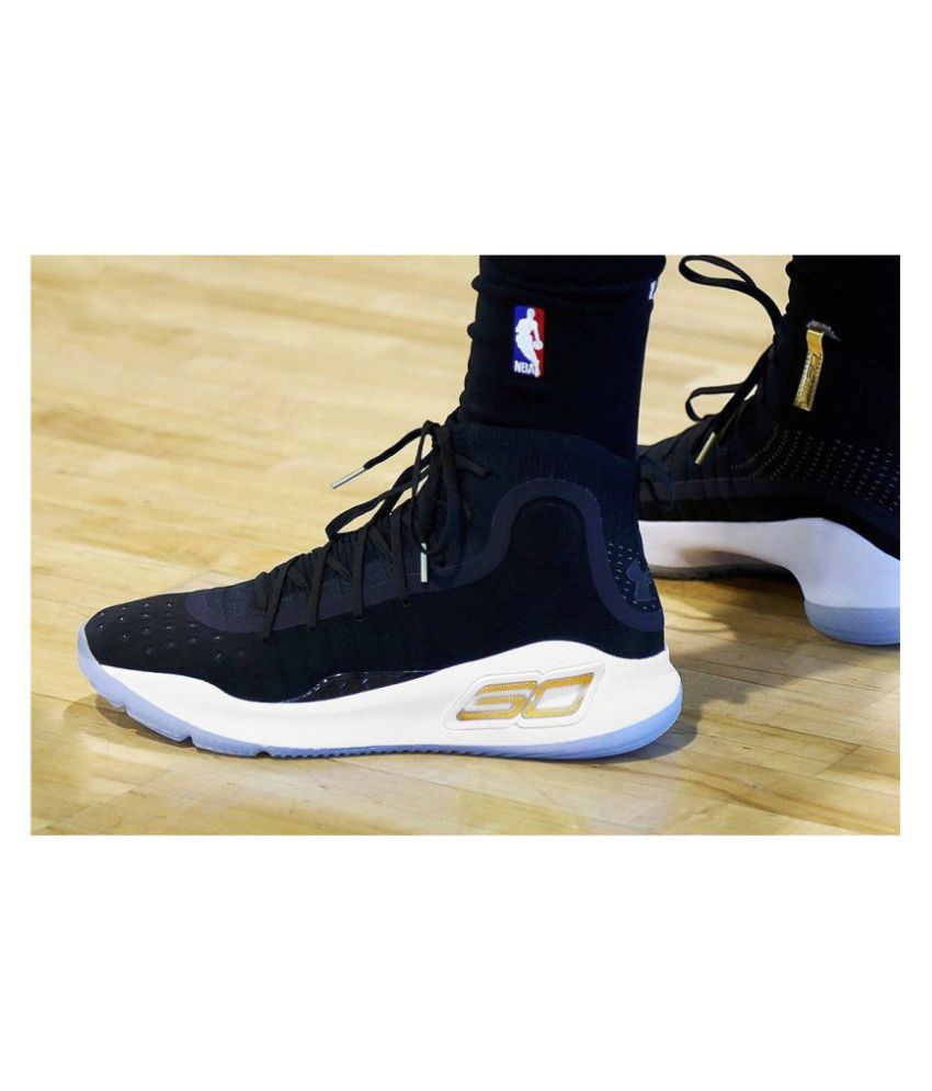 Under Armour Curry 4 Black Running Shoes - Buy Under Armour Curry 4 ...