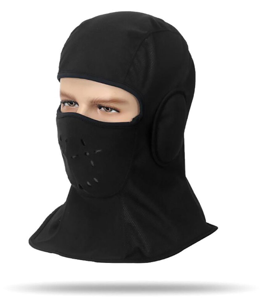 Sikye Cycling Mask,Premium Fleece Winter Warm Scarf Neck Warmer Face Mask for Men Women Outdoor Hiking Skiing Black 