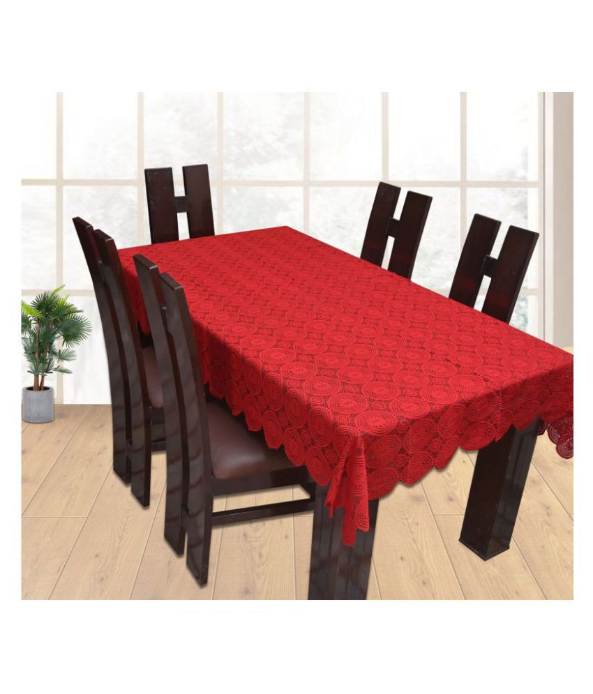     			HOMETALES 6 Seater Cotton Single Table Covers