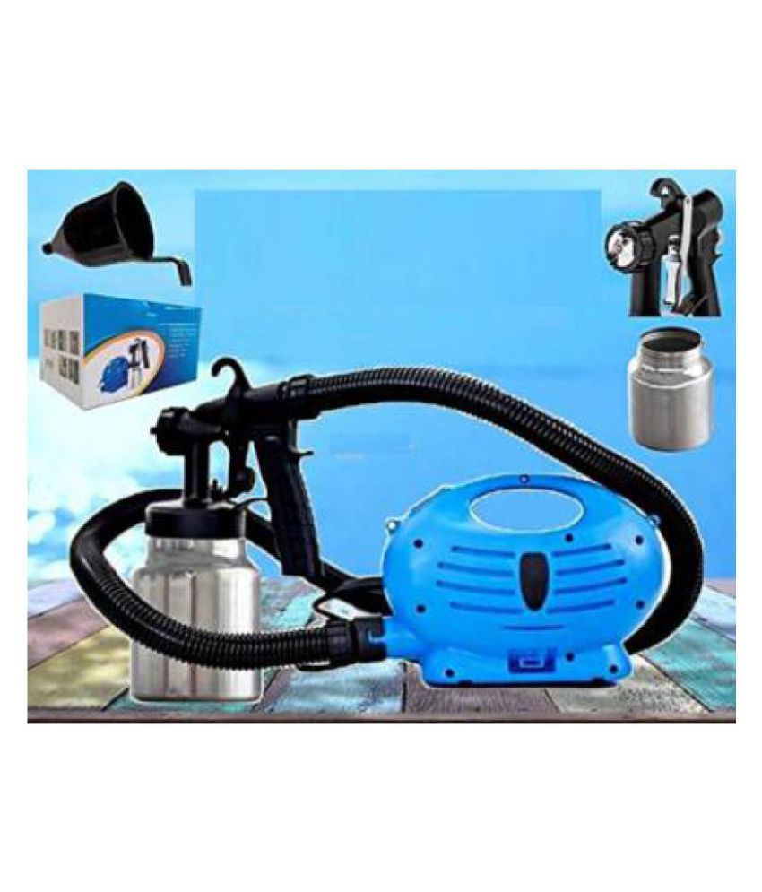 Paint Zoom Cw 2005091009gm Z1450 Plastic Electric Portable Spray Painting Machine Set Blue 7 Pieces Amazon In Home Improvement