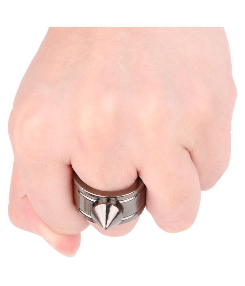 Zinc Alloy Self Defense Ring Cool Protective Outdoor Camping Silver Fashion Jewellery Buy Zinc Alloy Self Defense Ring Cool Protective Outdoor Camping Silver Fashion Jewellery Online In India On Snapdeal