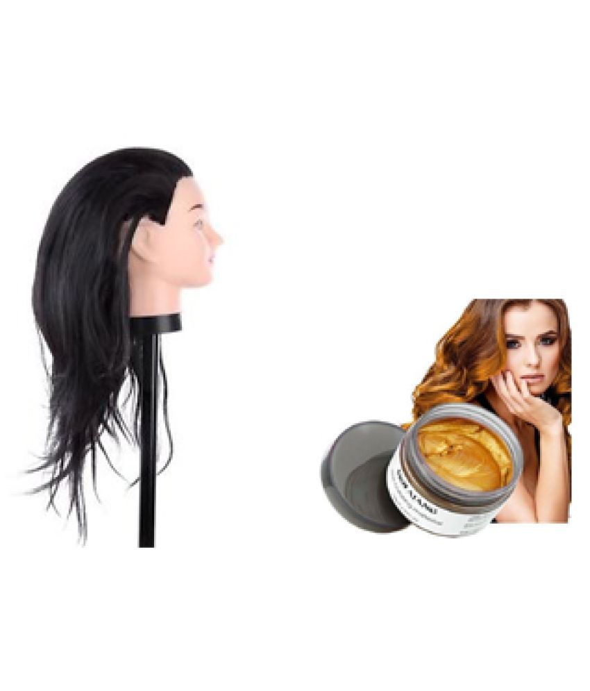 Elegancio With Color Wax Gold Hair Dummy Hair Wig Black Buy