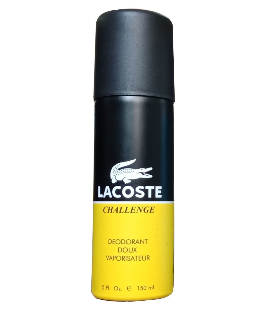 lacoste challenge deodorant spray off 