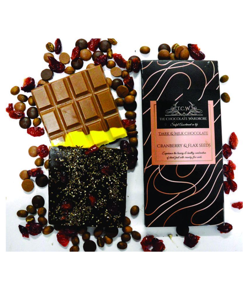 The Chocolate Wardrobe Cranberry & Flax Seeds Assorted Chocolates 100 G 