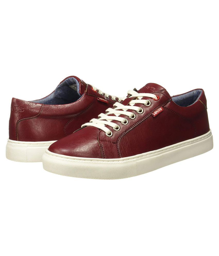 maroon levis shoes