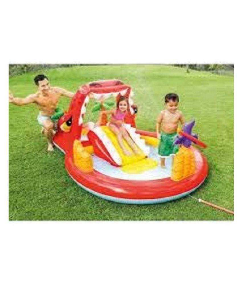 dino inflatable pool