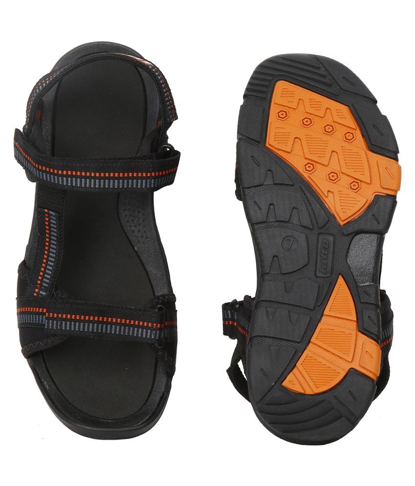 lotto black sandals