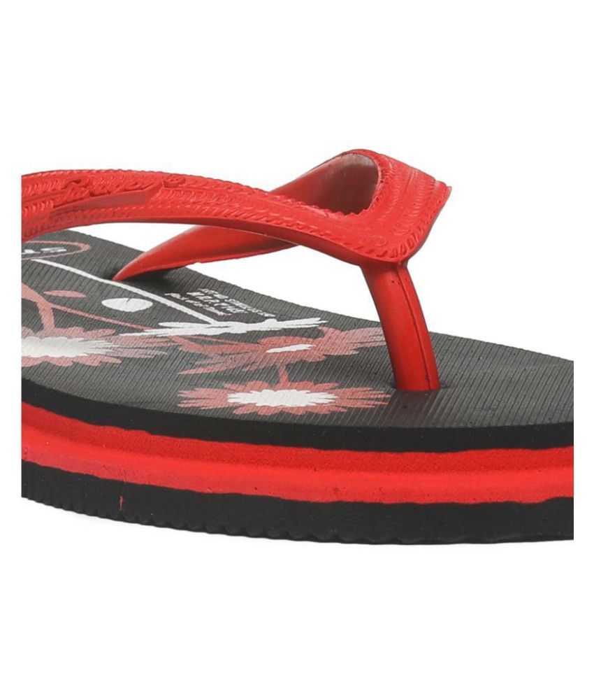 paragon red and black slippers