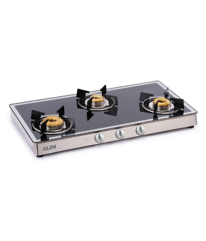 Glen 1038 GT FBMirror 3 Burner Manual Gas Stove Price in India Buy
