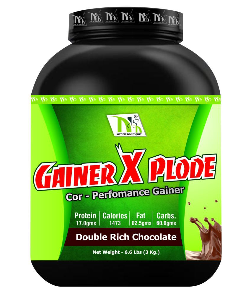     			NSN Gainer X Plode 3 kg Weight Gainer Powder Single Pack
