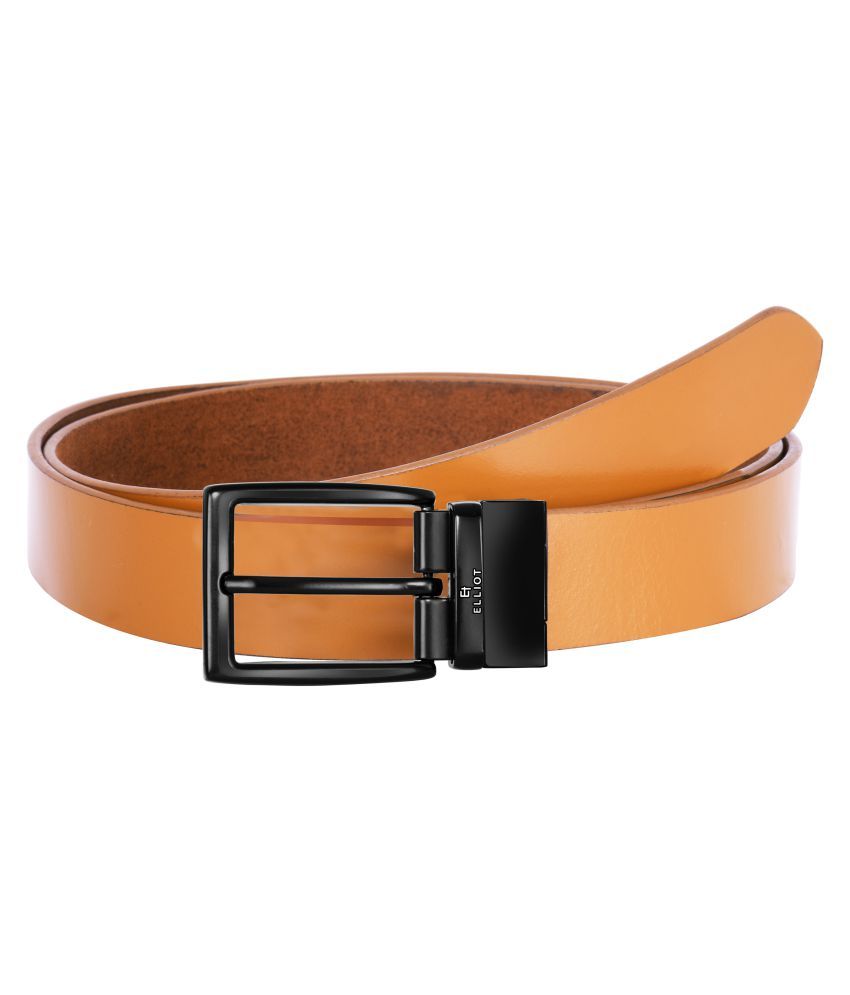     			Elliot Beige Leather Formal Belt