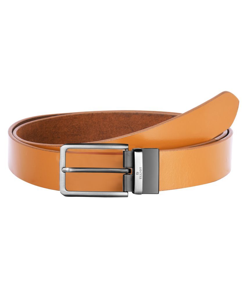     			Elliot Beige Leather Formal Belt