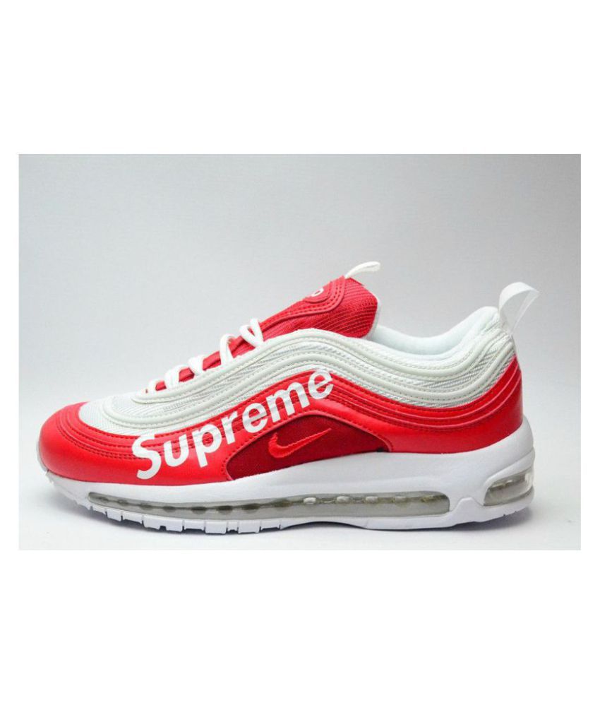 Nike Air Max 97 Supreme White Running Shoes - Buy Nike Air Max 97 Supreme  White Running Shoes Online at Best Prices in India on Snapdeal