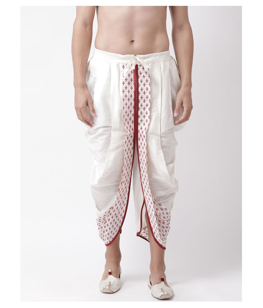     			Deyann White Dhoti