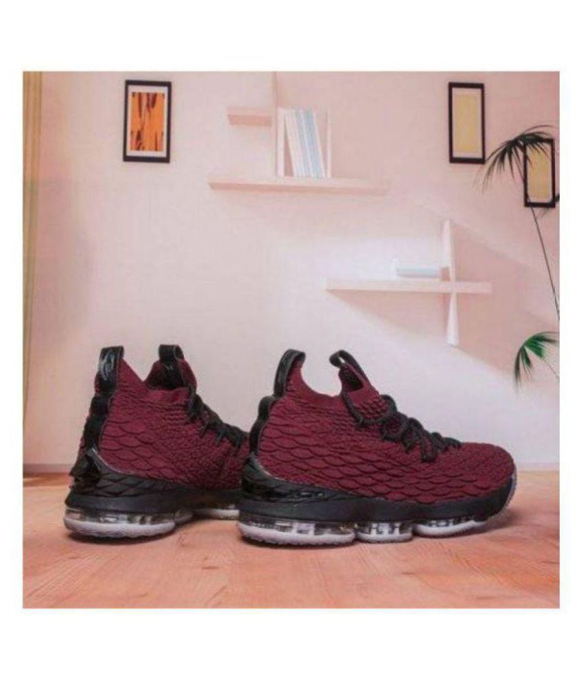 lebron 15 low burgundy