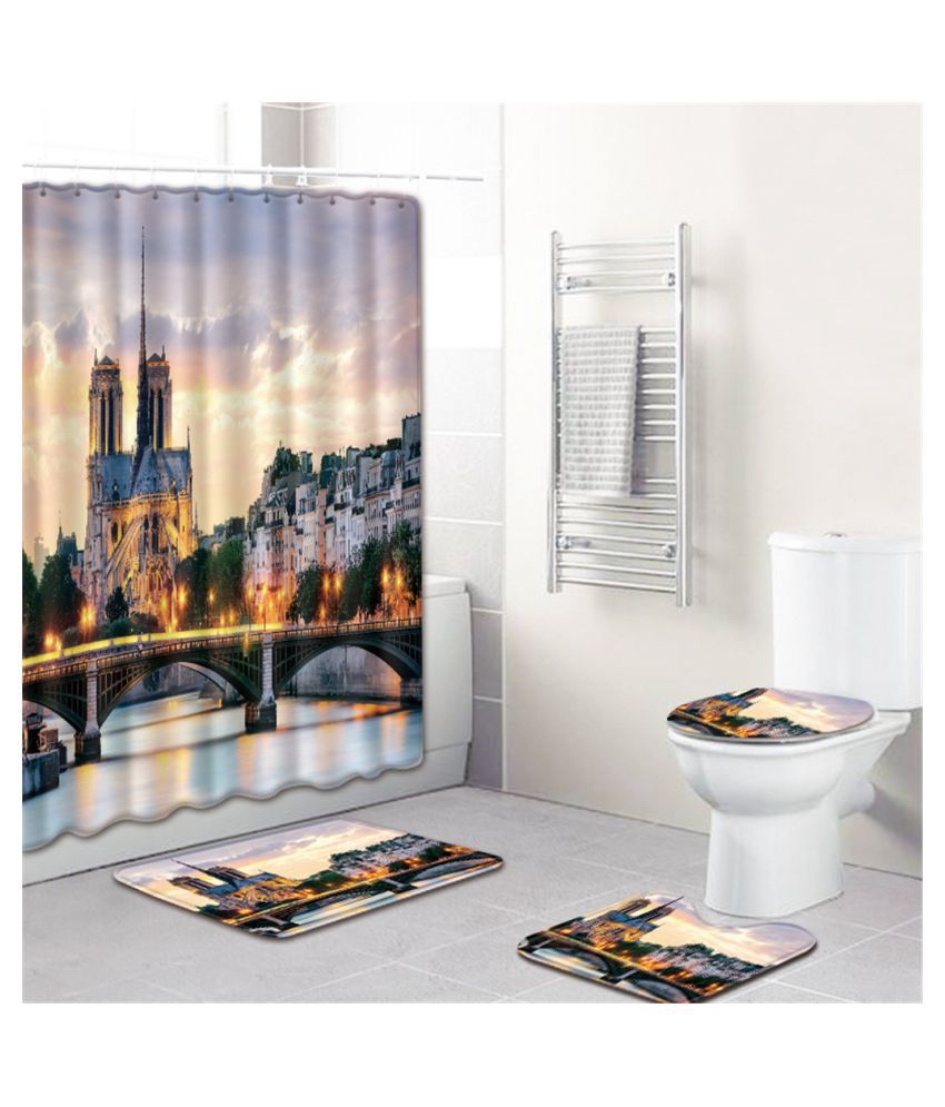 Waterproof Bathroom Shower Curtain Set, Bath Shower Curtain Sets